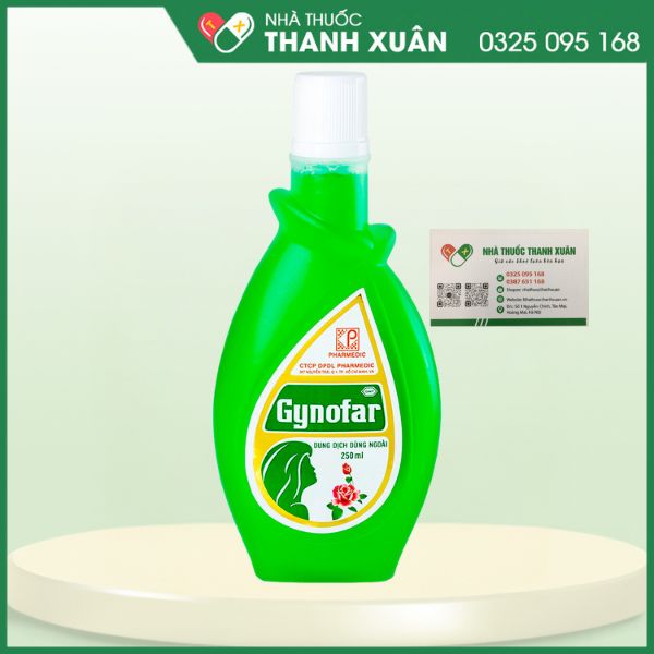 Dung dịch dùng ngoài Gynofar 250ml trị ngứa âm hộ, viêm âm hộ